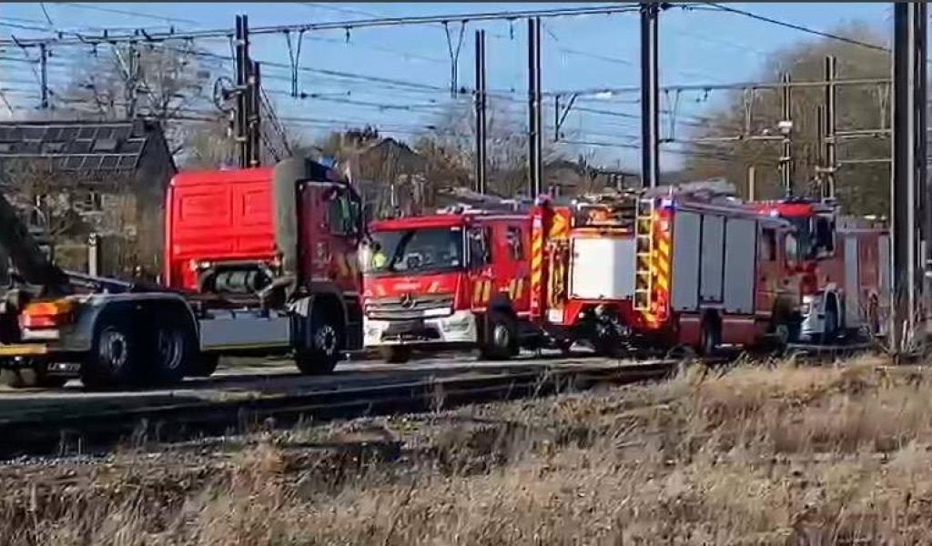 Un produit corrosif s'échappe d'une conduite de wagon en gare de Montzen : fin d'intervention!